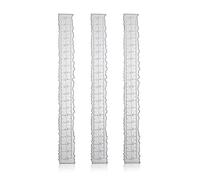 SAVITA 3pcs Irregular Edge Ruler, Metal Craft Ruler 8.4 x 1 Inch Paper Tearing Ruler with Wavy Line Jagged Deckle Edge Measuring Rulers for Embossing, Scrapbooking, Card Making Cutting Dies Tool