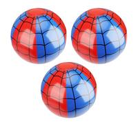 SAVITA 3pcs Spider Web Beach Balls, PVC Material Inflatable Blue and Red Beach Balls for Kids Party Outdoor Activity Summer Pool Water Toy Game Supplies