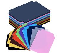 SAVITA 40pcs Trading Card Dividers, 3.8x2.7inch, 10 Colors, Plastic, A6, with Tabs