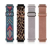 SAVITA 4pcs Elastic Nylon Watch Strap, 20mm Stretchy Wristband for Watch Stretchy Band for Samsung Galaxy Watch 5 40mm, Galaxy Watch5 44mm, Galaxy Watch 5Pro 45mm