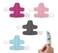 SAVITA 4pcs Finger Splints, Finger Straightener Finger Stabilizer Brace Finger Support for Trigger Broken and Strained Fingers (4 Colors)