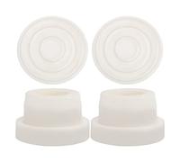 SAVITA 4pcs Pool Ladder Bumpers, Rubber Pool Ladder Caps Pool Ladder Bumpers for Inground Pool Fit 1.9 Inch Standard Swimming Pool Ladder Tubing (White)