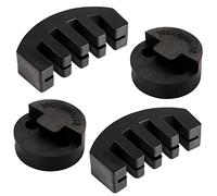 SAVITA 4pcs Rubber Violin Mute, 2pcs Claw Style & 2pcs Round Tourte Violin Mute Black Practice Mute Violin Ultra Practice Silencer for Musical Instruments