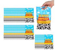SAVITA 50pcs Cartoon Story Party Favor Bags, 9.84x6.5 Inch Blue Sky White Cloud Cartoon Story Goodie Snack Bags for Kids Birthday Party Decoration Supplies Candy & Toy Storage