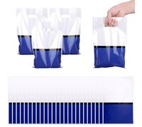 SAVITA 50pcs Party Gift Bags, 9.84x6.5in Purple & White Cartoon Theme Goodie Bags for Kids Birthday Candy Treats & Party Favour