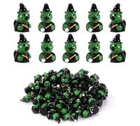 SAVITA 50pcs Small Resin Ducks, Mini Resin Animals Tiny Miniature Figurines for Halloween DIY Aquarium Garden Office Decoration (Bad Duck)