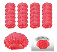 SAVITA 50pcs Smoke Detector Cover, Reusable Plastic Stretch Elastic Thickened Alarm Dust Cover Fire Alarm Cap for Home Kitchen Cooking Baking (Red)