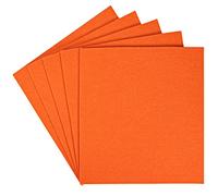 SAVITA 5pcs 25.4 x 22.8cm/ 10 x 9 Inch 3mm Thick Felt Sheets, Stiff Felt Fabric Sheets Felt Squares for Halloween Autumn Thanksgiving Day Patchwork Sewing Crafting(Orange)…