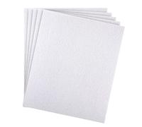 SAVITA 5pcs 25.4x22.8cm/10x9inch 3mm Thick Felt Sheets, Stiff Felt Fabric Sheets for Crafts Hard Felt Squares for Patchwork, Sewing, DIY Craft (White)