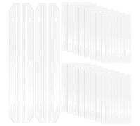 SAVITA 60pcs 3 Hole Punched Magazine Holders, Magazine Holder for 3 Ring Binder Magazine Organizer Ring Binder Insert Strips for 3 Hole Binder Organizing Files, Books, Papers, Magazines
