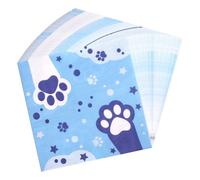 SAVITA 60pcs Dog Paw Print Napkins, Paper Single Use Party Napkins Cute Cartoon Dog Themed Birthday Party Baby Showers Celebration Event Supplies