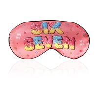 SAVITA 67 Sleep Eye Mask, Funny Soft & Breathable Six Seven Cute Sleep Eye Mask Comfortable with Adjustable Elastic Strap Suitable for Kids Girls Boys Office Home School Travel Sleeping Party