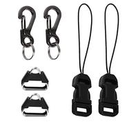 SAVITA 6pcs Camera Quick Release Strap, Adjustable Quick Release Buckle for Camera Strap Quick Release Clips Connector Buckles Connect Adapter to Camera Neck Strap (Black)