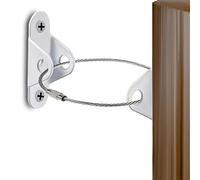 SAVITA 6pcs Furniture Anchors for Baby Proofing, Anti Tip Furniture Straps Metal Furniture Anchors Cabinets Anti-Rewinds Baby Protection Furniture Anchor to Protect Children's Safety (White)