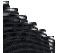 SAVITA 6pcs Plastic mesh Sheets 7 Count Needlepoint Canvas for Embroidery Crafting and Knit and Crochet Projects (Black)