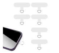 SAVITA 6pcs Tether Tab, Transparent Crossbody Phone Strap Tether Tab Heavy Duty Multifunctional Phone Lanyard Patch Pad for Iphone Most Smartphones, Without Adhesive