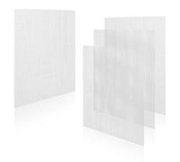 SAVITA 7CT Plastic Canvas, 4 Sheets White Plastic Mesh Canvas for Embroidery Cross Stitch, 13x10.2inch, 33x26cm, 1.5mm Thick