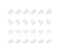 SAVITA 800pcs Silicone Earring Backs - Soft Clear Safety Backs for Heavy Earrings, Studs, Hooks (4 Styles)