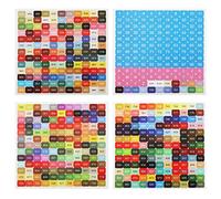 SAVITA 8pcs Color Number Stickers, 447 Color with DMC Number Stickers Painting Diamond Self Adhesive Waterproof Stickers and 26 Letters for Sorting Diamond Artistic Painting Storage Boxes(2 Set)