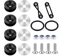 SAVITA Bumper Quick Release Kit, Bumper Holder Bands Bumper Trunk Quick Release Fastener Kit for Universal Car Bumper (18pcs, Black)