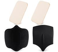 SAVITA Lipo Foam Board Abdominal Board Kit, Include 2pcs Side Board 1 Front Board 1 Back Board for Waist and Abdomen Shaping Board Soft and Fit Nicely (4pcs in Total) Black