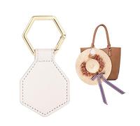 SAVITA Magnetic Hat Clip for Travel, No Black Marks Magnetic Hat Clip Leather Bag Hat Holder Clip for Women Men Hat Bag Travel Outdoor Accessory Backpack Wallet (White)