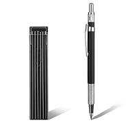 SAVITA Mechanical Pencil Set - Automatic Pencils with 12 Refills (2mm, 2B) for Engineering, Crafting (Black)