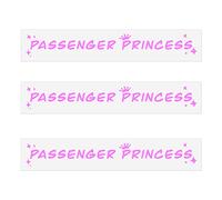 SAVITA Passenger Princess Stickers, 3pcs Cute Funny Rearview Mirror Sticker Passenger Princess Sticker for Car Window Car Accessories for Women Car Decoration D39CX001