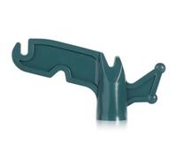 SAVITA Plastic Utility Hook, 3/4 Inch Extension Pole Hook Multi-Purpose Screw on Pole Hook Pole Hook Attachment for Hanging Christmas Light Strings Rope (Green)