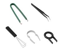 SAVITA Set of 5pcs Keyboard Cleaning Tools, Keycap Remover Key Switch Puller Keycap Puller Kit with Keycap Tweezers for Hot Swappable Mechanical Keyboards