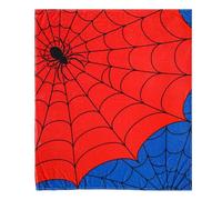 SAVITA Spider Web Plush Throw Blanket, 150x130cm/59.06x51.18in Red Blue Black Spider Blanket Super-Soft Flannel Cozy Fabric Washable Bedding for Kids Man as Birthday Merch Gift Party Favor Decoration