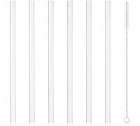 SAVITA Straws Set, 7pcs Reusable Replacement Straws for Yeti Rambler Bottle, Tritan Material, Length Adjustable, Includes Cleaning Brush