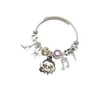 SAVITO Demon Hunters Merch Bracelets, Friendship Beaded Charms Bracelets for Rumi Mira Zoey Costume Outfit, girls Jewelry Gifts with Beads, Charms, and Adjustable Chain, One Size, Metal, no gemstone