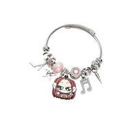 SAVITO Demon Hunters Merch Bracelets, Friendship Beaded Charms Bracelets for Rumi Mira Zoey Costume Outfit, girls Jewelry Gifts with Beads, Charms, and Adjustable Chain, One Size, Metal, no gemstone