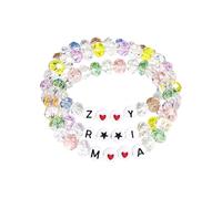 SAVITO Matching Friendship Bracelets Huntrix Merch Bracelets for Demon Hunters Outfit rumi accessories jinu zoey mira Costume Jewelry Gifts for Girls Kids Halloween Christmas, One Size, Crystal, no