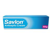 Savlon Antiseptic Cream, Cleanses & Helps Prevent Infection, First Aid for Minor Cuts & Wounds, Spots, Blackheads, Nappy Rash, Sunburn, Sores & Blisters (100g, 1 pack)