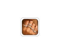 SAVNOJW Bling Rhinestone Stretch Rings Set for Women Trendy, Funky Cute Sparkly Cubic Zirconia Stackable Knuckle Ring Y2K Party Prom Jewelry Gift Accessories, Metal, No Gemstone