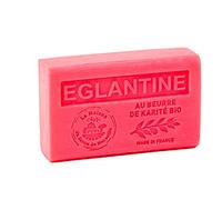 Savon de Marseille - French Soap made with Organic Shea Butter - Eglantine Fragrance - Suitable for All Skin Types - 125 Gram Bars