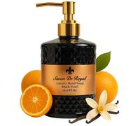 Savon De Royal Series Black Pearl Luxury Liquid Hand Soap, 500ml Pump Bottle, Elegant Fragrance, Bulk Pack Options