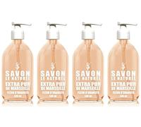 Savon le Naturel Extra Pure Marseille Orange Blossom Soap - 500 ml - Pack of 4