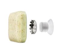 SAVONT Protector Edition Soap Holder with Magnet, 100% Rust-Proof, No Drilling, with Suction Cup, for Sink, Shower and Bathtub (Protector Edition Transparent 1x)