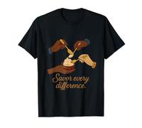 Savor Every Difference Diversity Unity Print T-Shirt