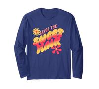 Savor Sweet Haze Retro Vibe Chill Relaxed Energy Long Sleeve T-Shirt