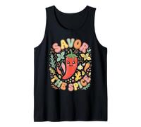 Savor The Spice Kawaii Spicy Pepper Culinary Tank Top