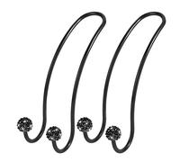 SAVORI Auto Hooks Bling Car Hangers Organizer Seat Headrest Hooks Strong and Durable Backseat Hanger Storage Universal for SUV Truck Vehicle 2 Pack (Black A)
