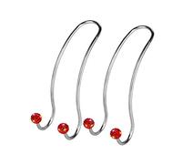 SAVORI Auto Hooks, Bling Car Hangers Organizer Seat Headrest Hooks Strong and Durable Backseat Hanger Storage Universal for SUV Truck Vehicle 2 Pack (Red)