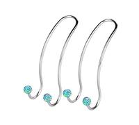 SAVORI Auto Hooks, Bling Car Hangers Organizer Seat Headrest Hooks Strong and Durable Backseat Hanger Storage Universal for SUV Truck Vehicle 2 Pack (Blue)