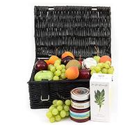 Savory Fruit and Cheese Basket - Fruit Gift Baskets and Gift Hampers with Next Day UK delivery with Personal Message Attached