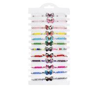SAVOSWEET Friendship Bracelets for Girls 12 pack Adjustable Handmade,Braided Bracelets Woven Bracelets Jewellery Party Bag Fillers for Girls Boys Kids Children (Style B)