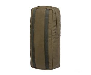 Savotta Backpack Side Pocket, Black, Polyamide, 4 Litres, Covered Zip, Vertical Webbing Loops, Internal D-Ring, Flat Inner Compartment, Reinforced Base and Sides, Green, 17 x 35 x 9 cm